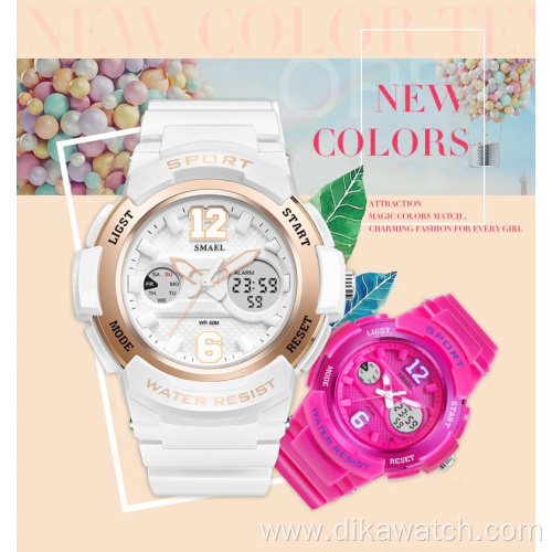 SMAEL Dual Display Wristwatches Women's Quartz Watch